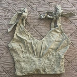 Hollister green crop top. Size XSmall